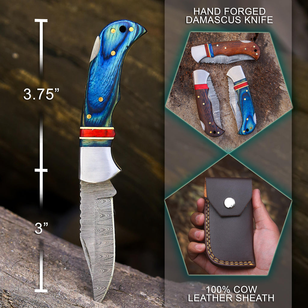 Personalized Handmade Pocket Knife Anniversary Gift Groomsman Gift Black Resin Handle Birthday Gift Folding Knife Wedding Gift for Men &Love