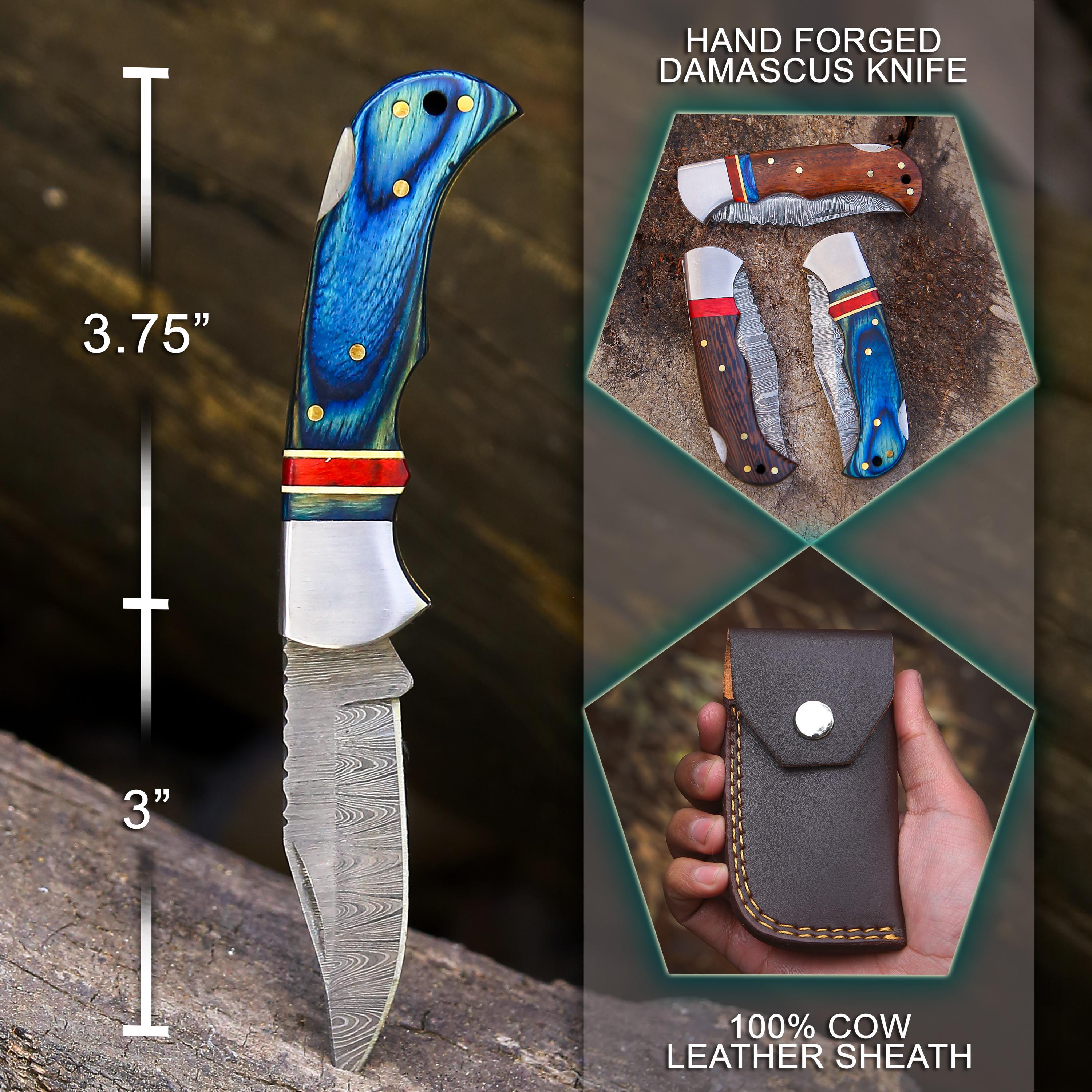 Personalized Handmade Pocket Knife Anniversary Gift Groomsman Gift Black Resin Handle Birthday Gift Folding Knife Wedding Gift for Men &Love